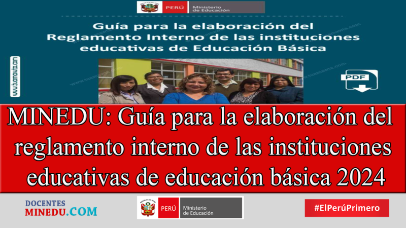 MINEDU: Guía para la elaboración del reglamento interno de las ...